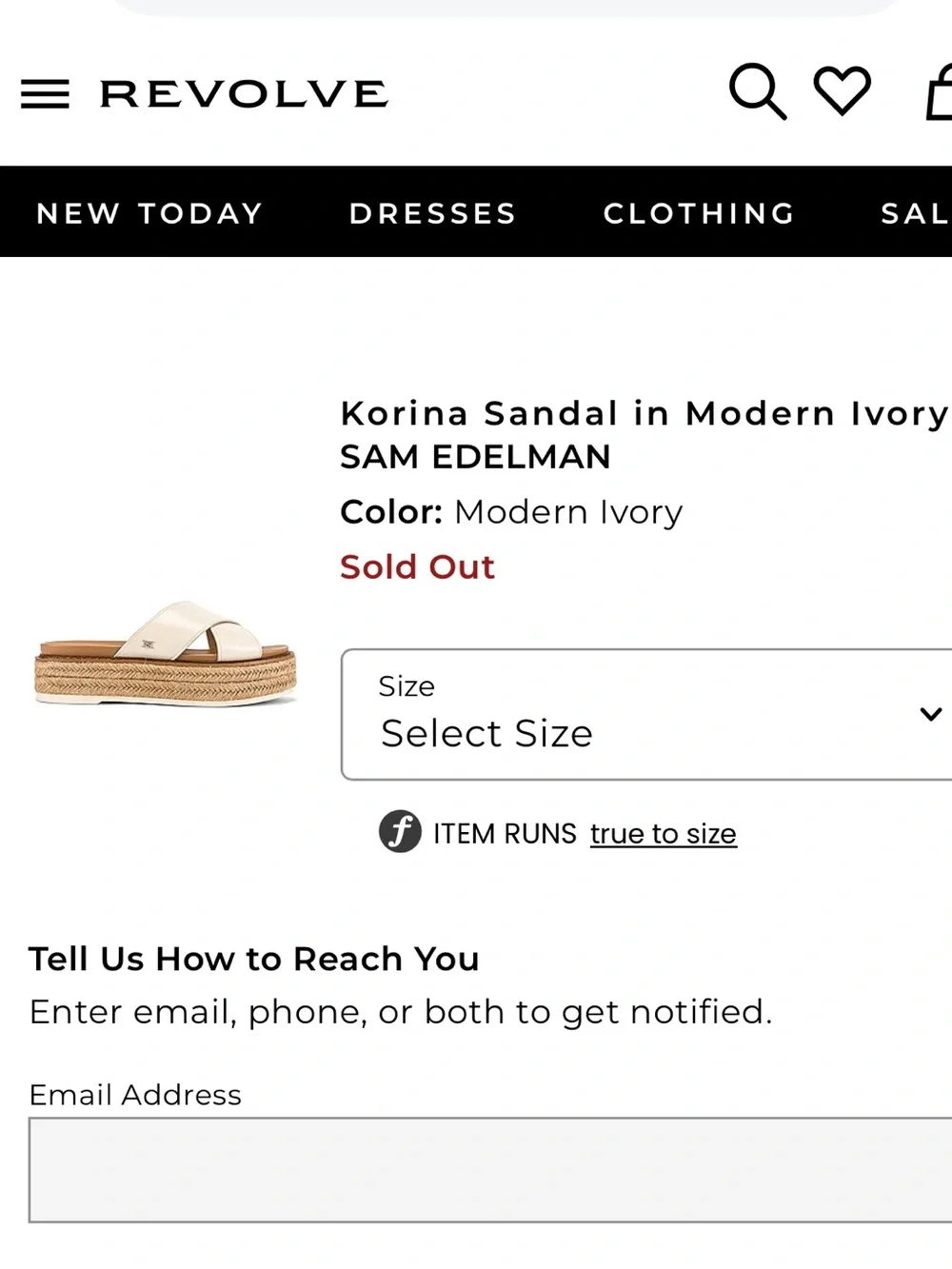 Sam Edelman Korina Ivory Leather Platform Espadrille Slide Sandals Size 9.5